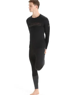 Merino 200 Oasis Langarmshirt Ski Stripes Herren^Icebreaker Sale