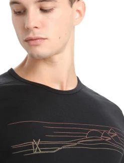 Merino 200 Oasis Langarmshirt Ski Stripes Herren^Icebreaker Sale