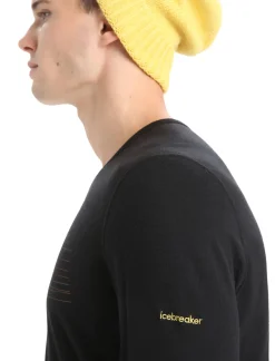 Merino 200 Oasis Langarmshirt Ski Stripes Herren^Icebreaker Sale