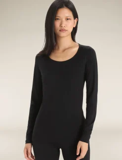 Merino 200 Oasis Thermo-Langarmshirt Mit U-Ausschnitt Damen^Icebreaker Hot