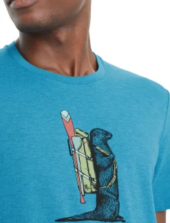 Merino Central Classic T-Shirt Otter Paddle Herren^Icebreaker Discount