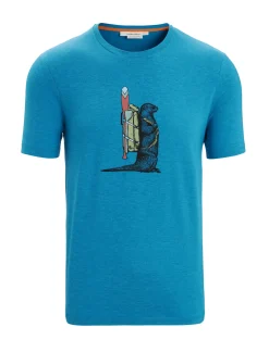 Merino Central Classic T-Shirt Otter Paddle Herren^Icebreaker Discount