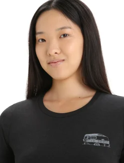 Merino Central Classic T-Shirt Caravan Life Damen^Icebreaker New