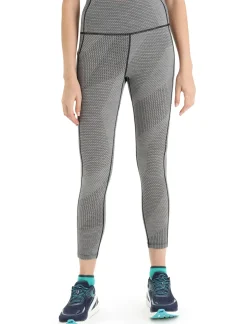Merino Fastray High Rise Tights Gridlines Damen^Icebreaker Best