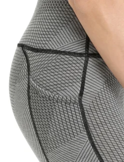 Merino Fastray High Rise Tights Gridlines Damen^Icebreaker Best