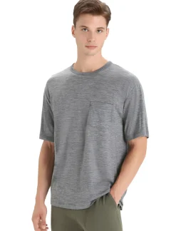 Merino Granary T-Shirt Mit Brusttasche Herren^Icebreaker Hot