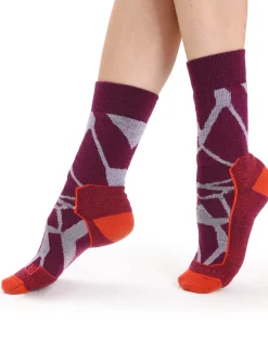 Merino Hike+ Medium Socken Crew Fractured Landscapes Damen^Icebreaker Sale