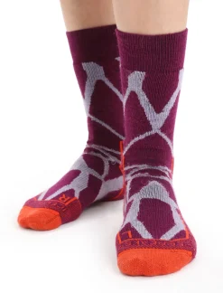 Merino Hike+ Medium Socken Crew Fractured Landscapes Damen^Icebreaker Sale