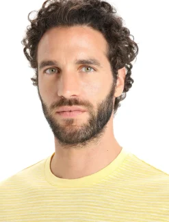 Merino Leinen T-Shirt Stripe Herren^Icebreaker Outlet