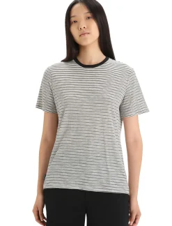 Merino Leinen T-Shirt Stripe Damen^Icebreaker Best