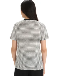 Merino Leinen T-Shirt Stripe Damen^Icebreaker Best