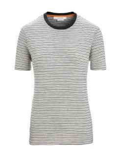Merino Leinen T-Shirt Stripe Damen^Icebreaker Best