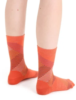 Merino Lifestyle Feinstricksocken Crew Dashes Damen^Icebreaker Online
