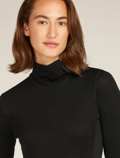 Merino Queens Langarm-Bodysuit Mit Stehkragen Damen^Icebreaker Online