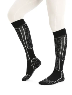 Merino Ski+ Medium Skistrumpfe Alpine Geo Herren^Icebreaker Hot