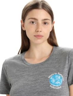 Merino Tech Lite Ii T-Shirt Earth Damen^Icebreaker