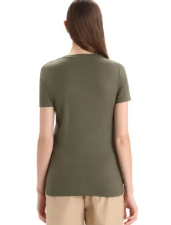 Merino Tech Lite Ii T-Shirt Mit U-Ausschnitt Reflection Lines Damen^Icebreaker Discount