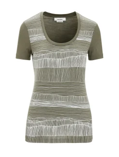 Merino Tech Lite Ii T-Shirt Mit U-Ausschnitt Reflection Lines Damen^Icebreaker Discount