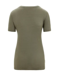 Merino Tech Lite Ii T-Shirt Mit U-Ausschnitt Reflection Lines Damen^Icebreaker Discount
