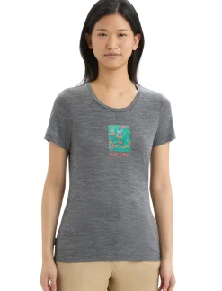Merino Tech Lite Ii T-Shirt Wildflower Bloom Damen^Icebreaker Hot