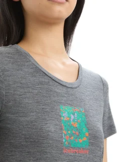 Merino Tech Lite Ii T-Shirt Wildflower Bloom Damen^Icebreaker Hot