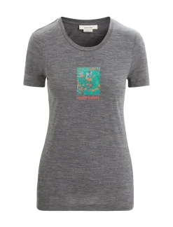 Merino Tech Lite Ii T-Shirt Wildflower Bloom Damen^Icebreaker Hot