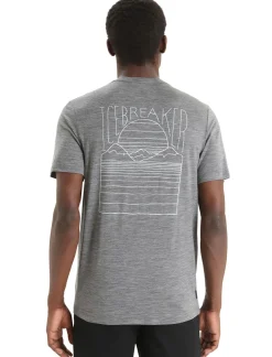 Merino Tech Lite Ii T-Shirt Mountain Sunset Herren^Icebreaker Online