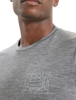 Merino Tech Lite Ii T-Shirt Mountain Sunset Herren^Icebreaker Online