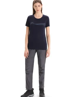 Merino Tech Lite Ii T-Shirt Cadence Paths Damen^Icebreaker Discount