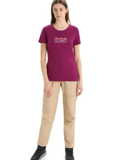 Merino Tech Lite Ii T-Shirt Mountain Geology Damen^Icebreaker Online