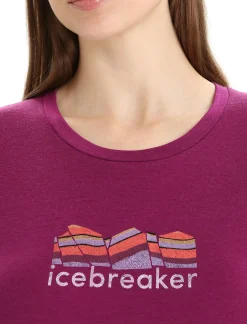 Merino Tech Lite Ii T-Shirt Mountain Geology Damen^Icebreaker Online