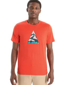 Merino Tech Lite Ii T-Shirt Camping Grounds Herren^Icebreaker