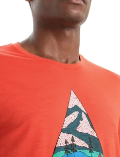 Merino Tech Lite Ii T-Shirt Camping Grounds Herren^Icebreaker