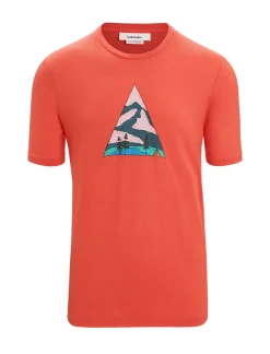 Merino Tech Lite Ii T-Shirt Camping Grounds Herren^Icebreaker