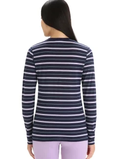 Merino Wave Langarmshirt Stripe Damen^Icebreaker Sale