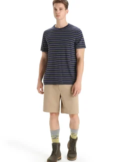 Merino Wave T-Shirt Stripe Herren^Icebreaker Outlet