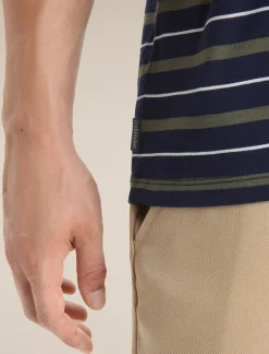 Merino Wave T-Shirt Stripe Herren^Icebreaker Outlet