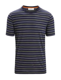 Merino Wave T-Shirt Stripe Herren^Icebreaker Outlet