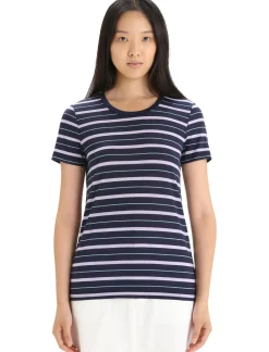 Merino Wave T-Shirt Stripe Damen^Icebreaker Hot