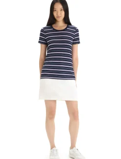 Merino Wave T-Shirt Stripe Damen^Icebreaker Hot