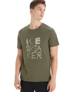 Tencel™ Cotton T-Shirt Natural Logo Herren^Icebreaker Discount