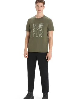 Tencel™ Cotton T-Shirt Natural Logo Herren^Icebreaker Discount